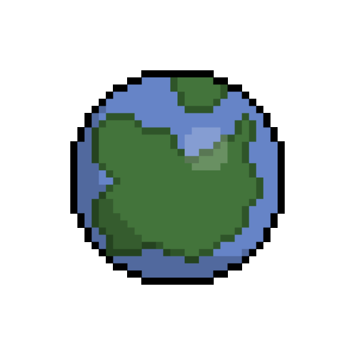 Spinning Pixelated Globe