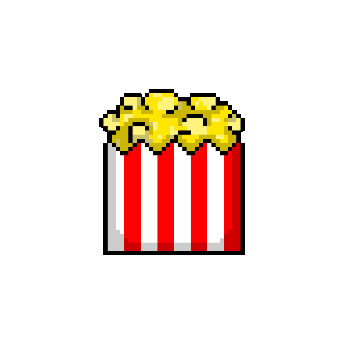 Spinning Pixelated Popcorn